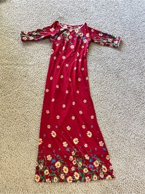 Maxi floral traditional spring dress
